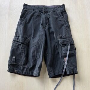 Bugle Boy Black Cargo Shorts